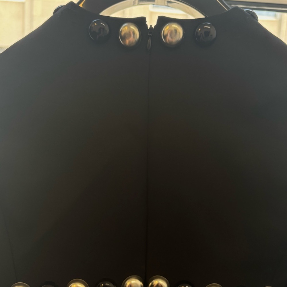 Celine Black Dress with Metallic Accents - Picture 5 of 6